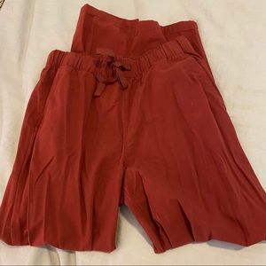 Uniqlo Burgandy Cotton Joggers | Small NWT